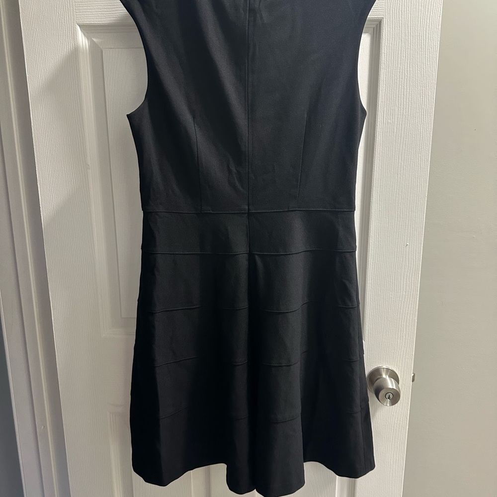 Eliza J Black Sleeveless Fit-and-Flare Mini Dress - Picture 3 of 3